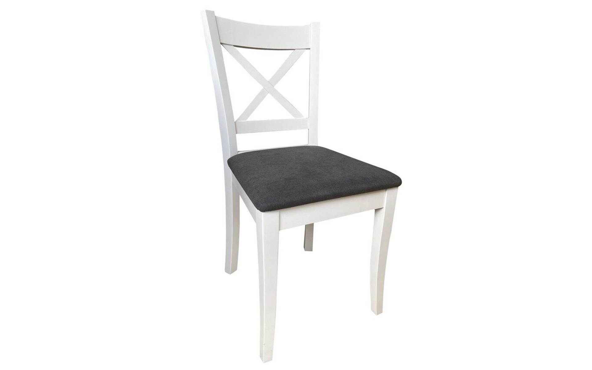 Трпезариски стол Лико, бел + сив  1
